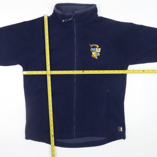 Premier Men's Blue Full Zip Fleece Sweatshirt Size M