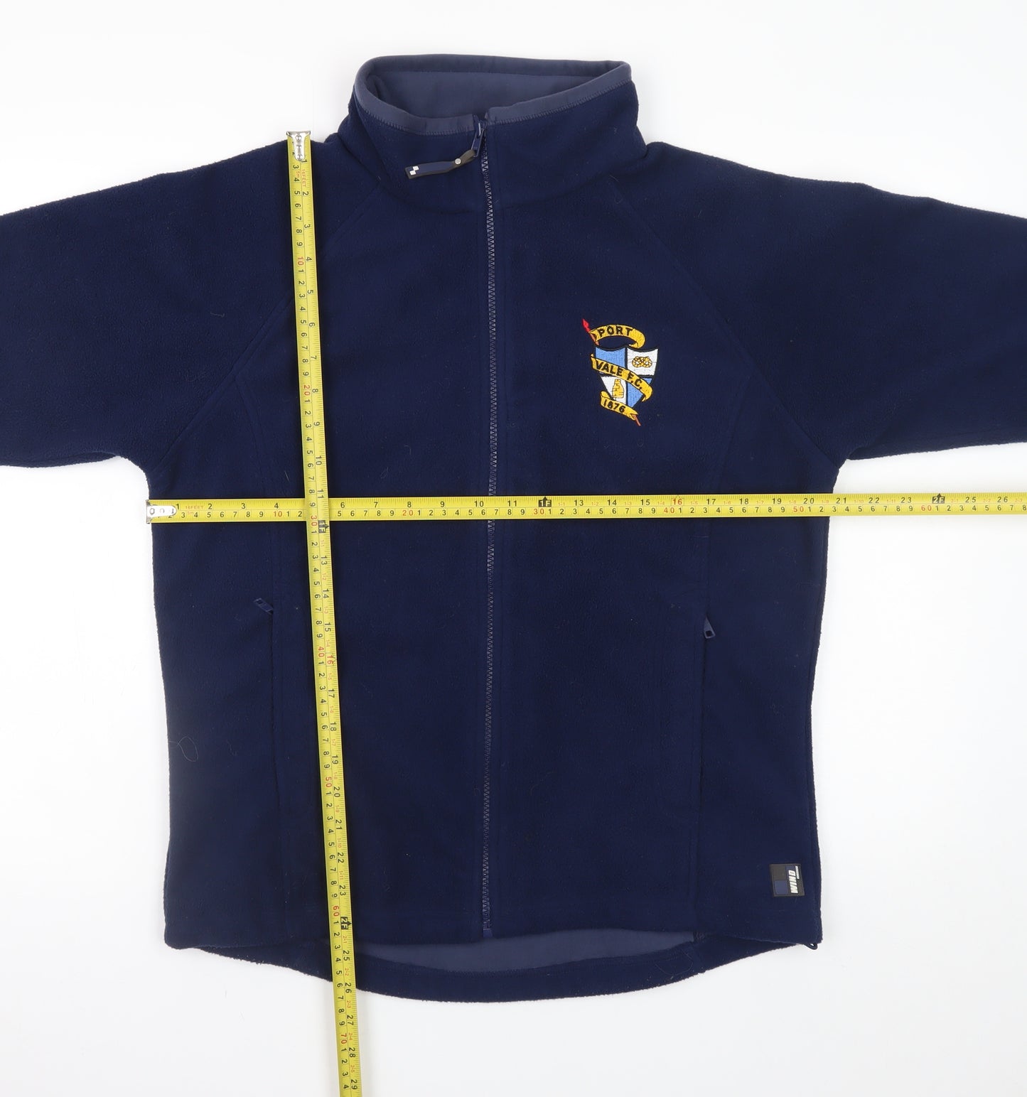 Premier Men's Blue Full Zip Fleece Sweatshirt Size M