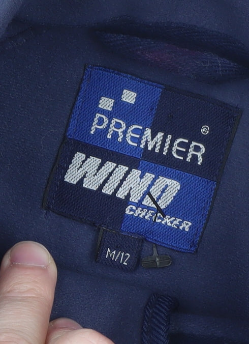 Premier Men's Blue Full Zip Fleece Sweatshirt Size M