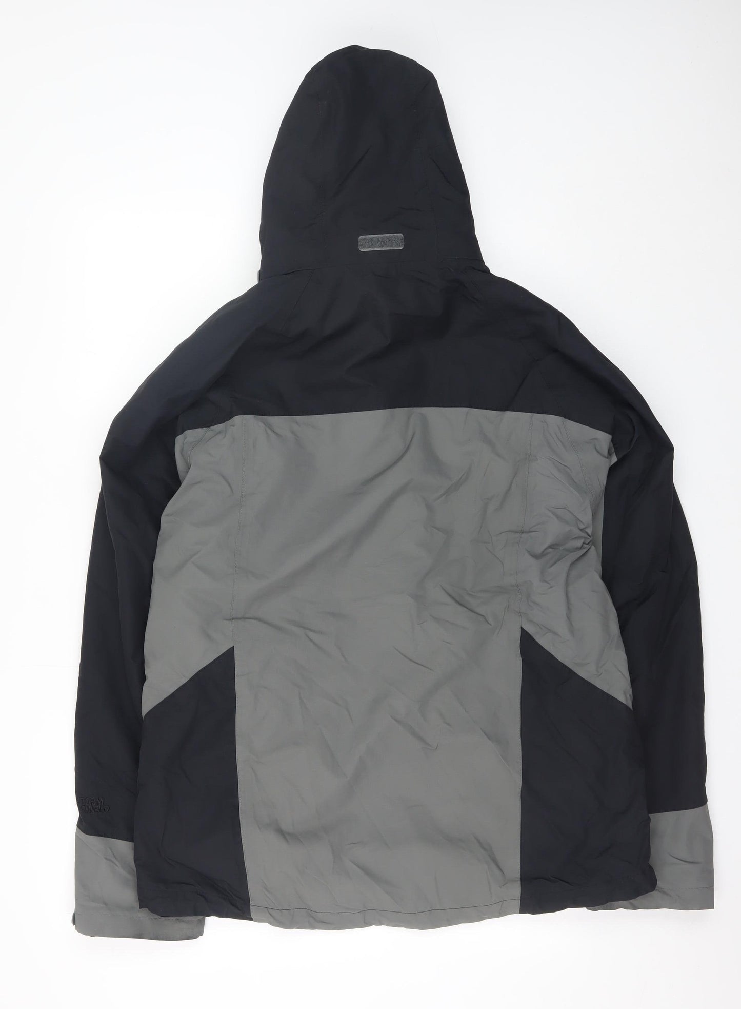 Peter Storm Men's Grey Waterproof Hooded Rain Jacket M