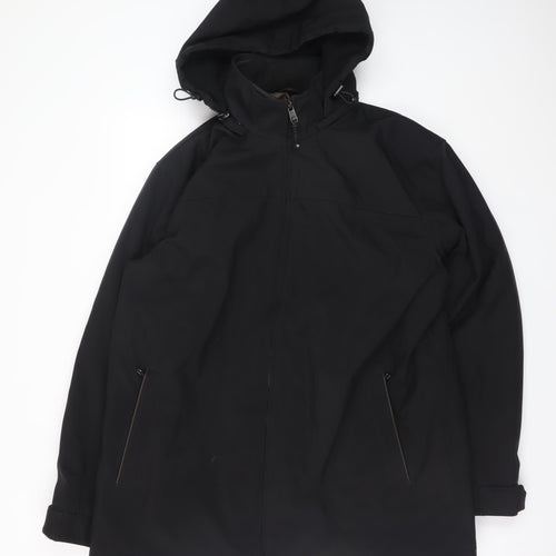 Weatherproof Men's Black XL Hooded Waterproof Parka Jacket
