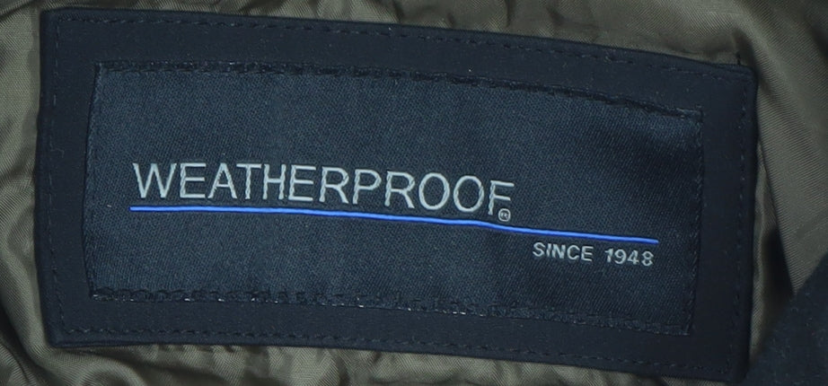 Weatherproof Men's Black XL Hooded Waterproof Parka Jacket