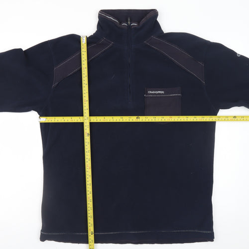 Craghoppers Men's Blue Fleece 1/4 Zip Pullover Sweatshirt M