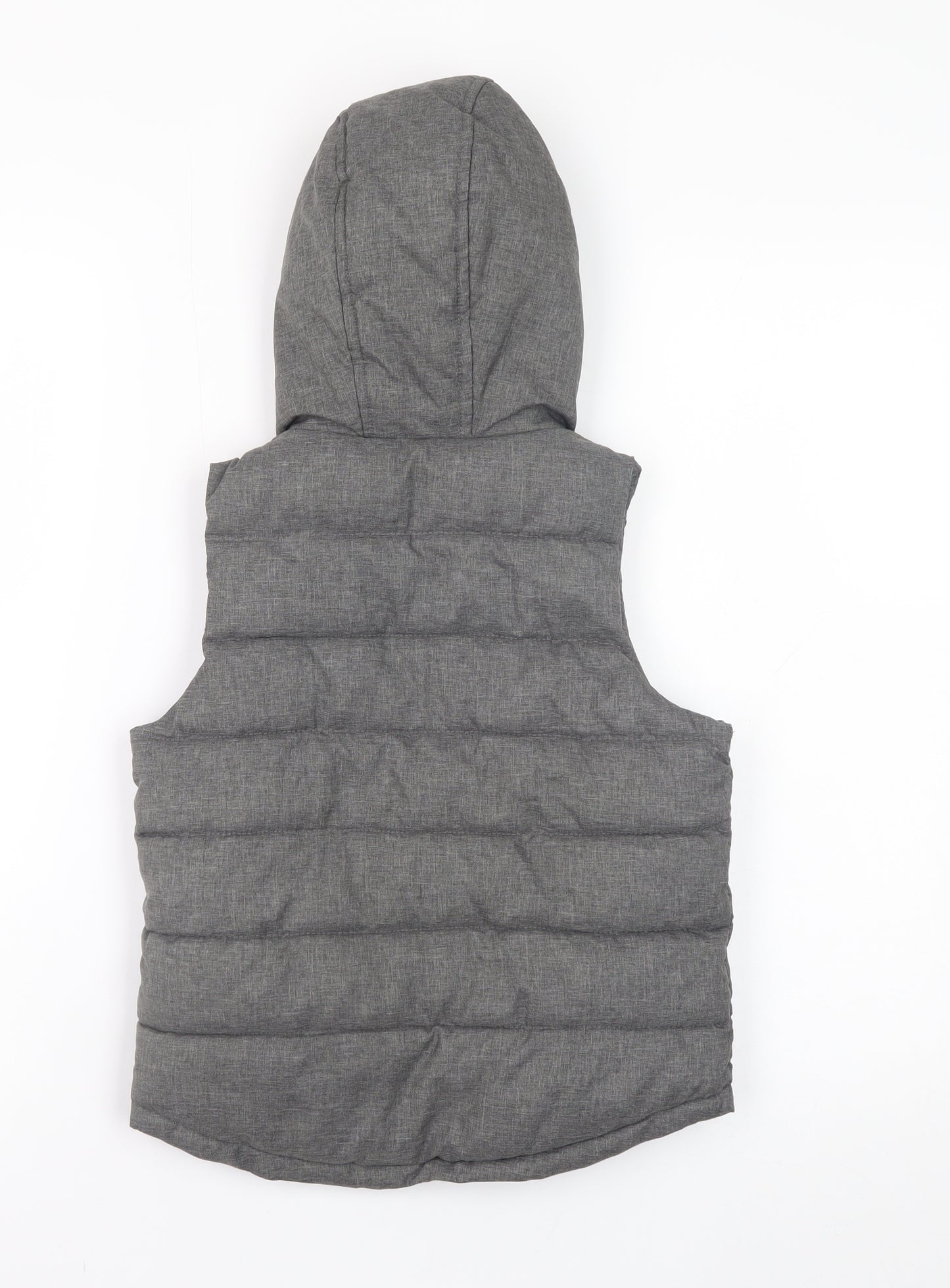 Urban Boy Grey Hooded Padded Bodywarmer Waistcoat Boys 4 Years