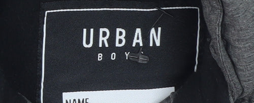 Urban Boy Grey Hooded Padded Bodywarmer Waistcoat Boys 4 Years