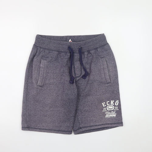 Ecko Unltd. Men's Blue Sweat Shorts Size S Casual Drawstring