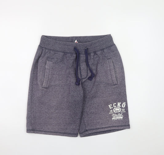 Ecko Unltd. Men's Blue Sweat Shorts Size S Casual Drawstring