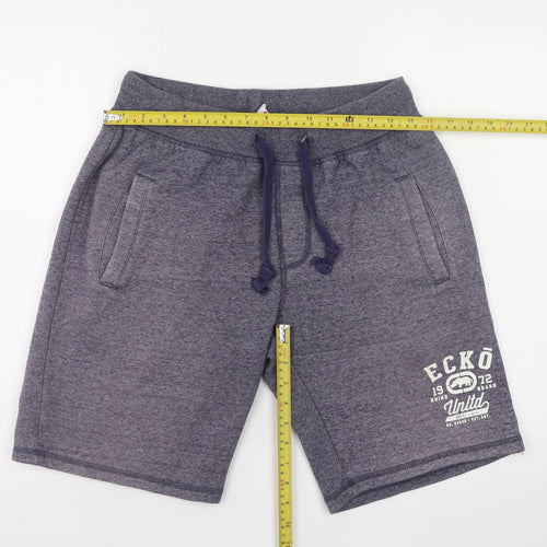 Ecko Unltd. Men's Blue Sweat Shorts Size S Casual Drawstring