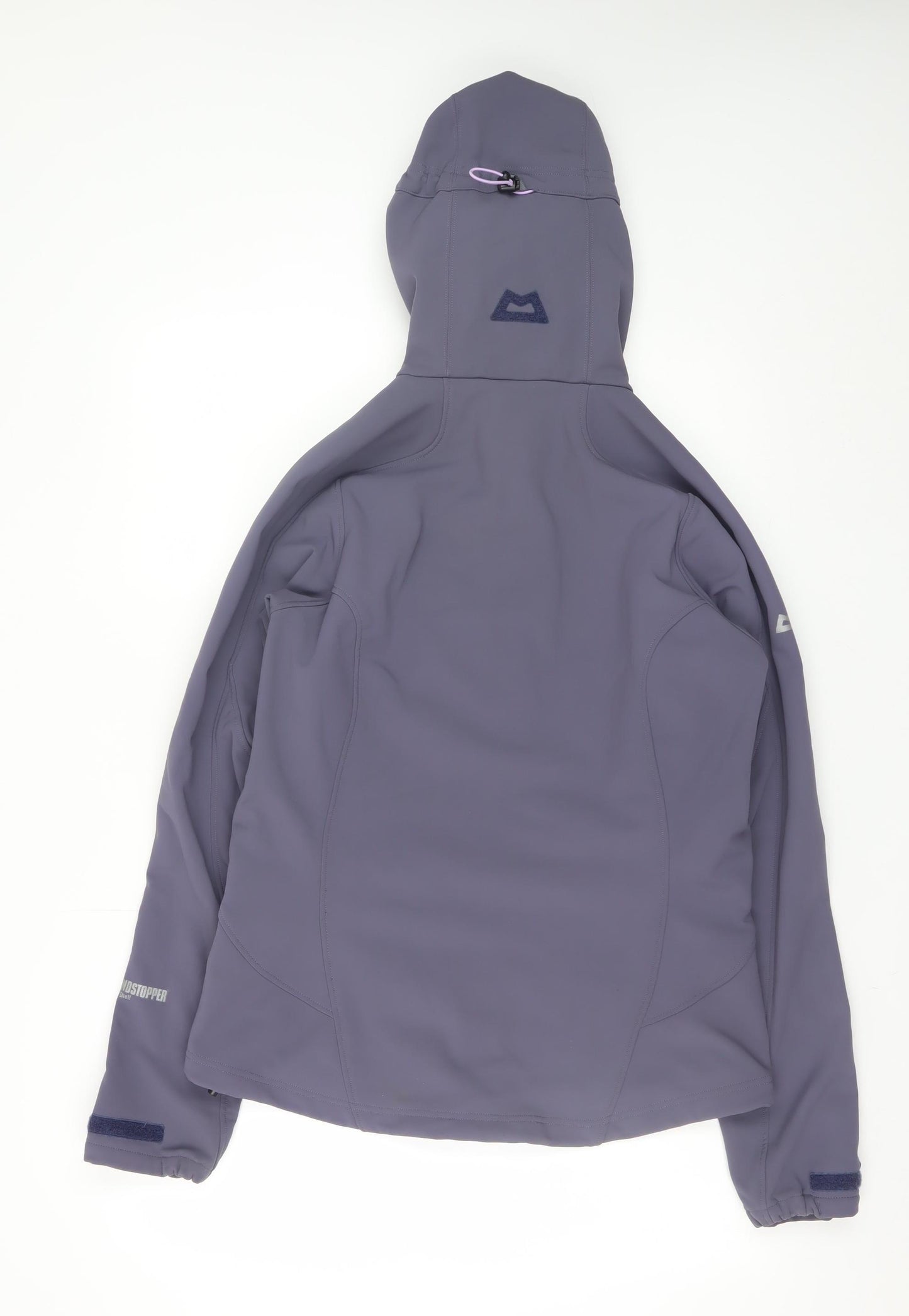 Mountain Equipment Women Purple Softshell Hooded Jacket Size 12