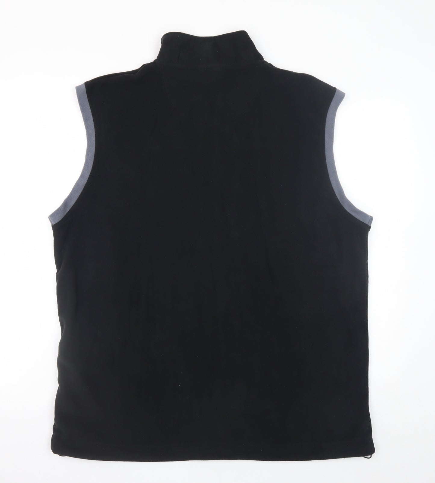 Crane Mens Black Fleece Bodywarmer XL Full Zip Lightweight Vest
