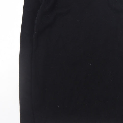 Stone UK Men’s Black High Neck Zip Pullover Jumper XL
