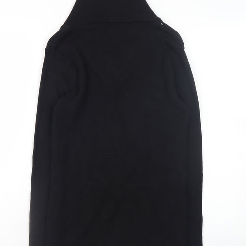 Stone UK Men’s Black High Neck Zip Pullover Jumper XL
