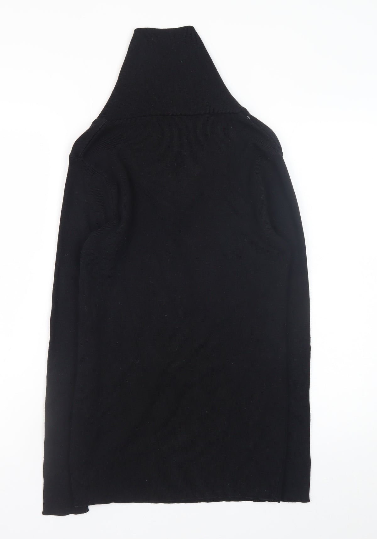 Stone UK Men’s Black High Neck Zip Pullover Jumper XL