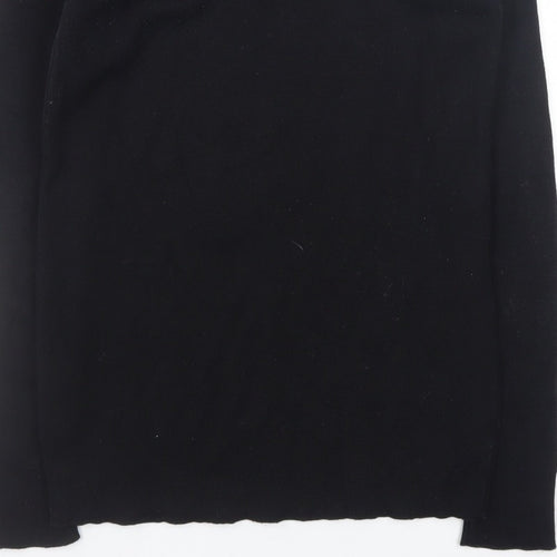 Stone UK Men’s Black High Neck Zip Pullover Jumper XL