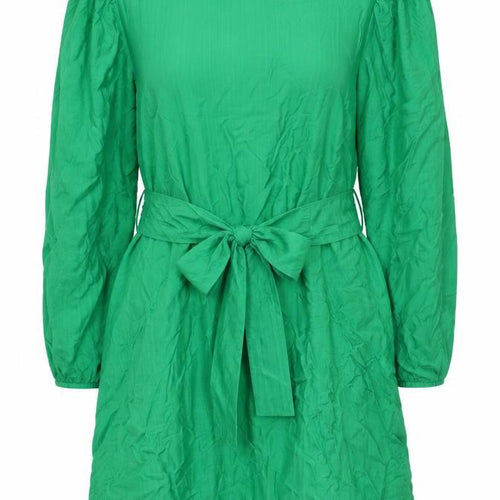 F&F Women’s Green Fit & Flare Belted Long Sleeve Dress Size 18