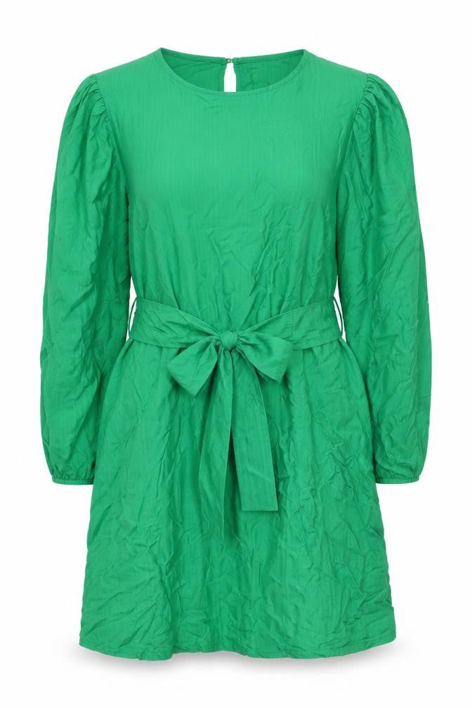 F&F Women’s Green Fit & Flare Belted Long Sleeve Dress Size 18