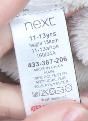 Next Teens Beige Fleece Hooded Nightshirt S 11-13Y