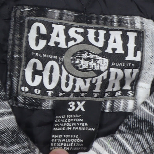 Casual Country Outfitters Men's Black 3XL Flannel Jacket