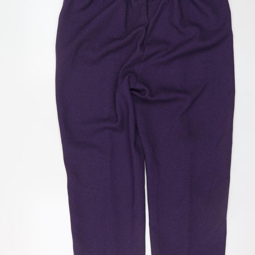 Honor Millburn Women's Purple Size 16 Straight Trousers