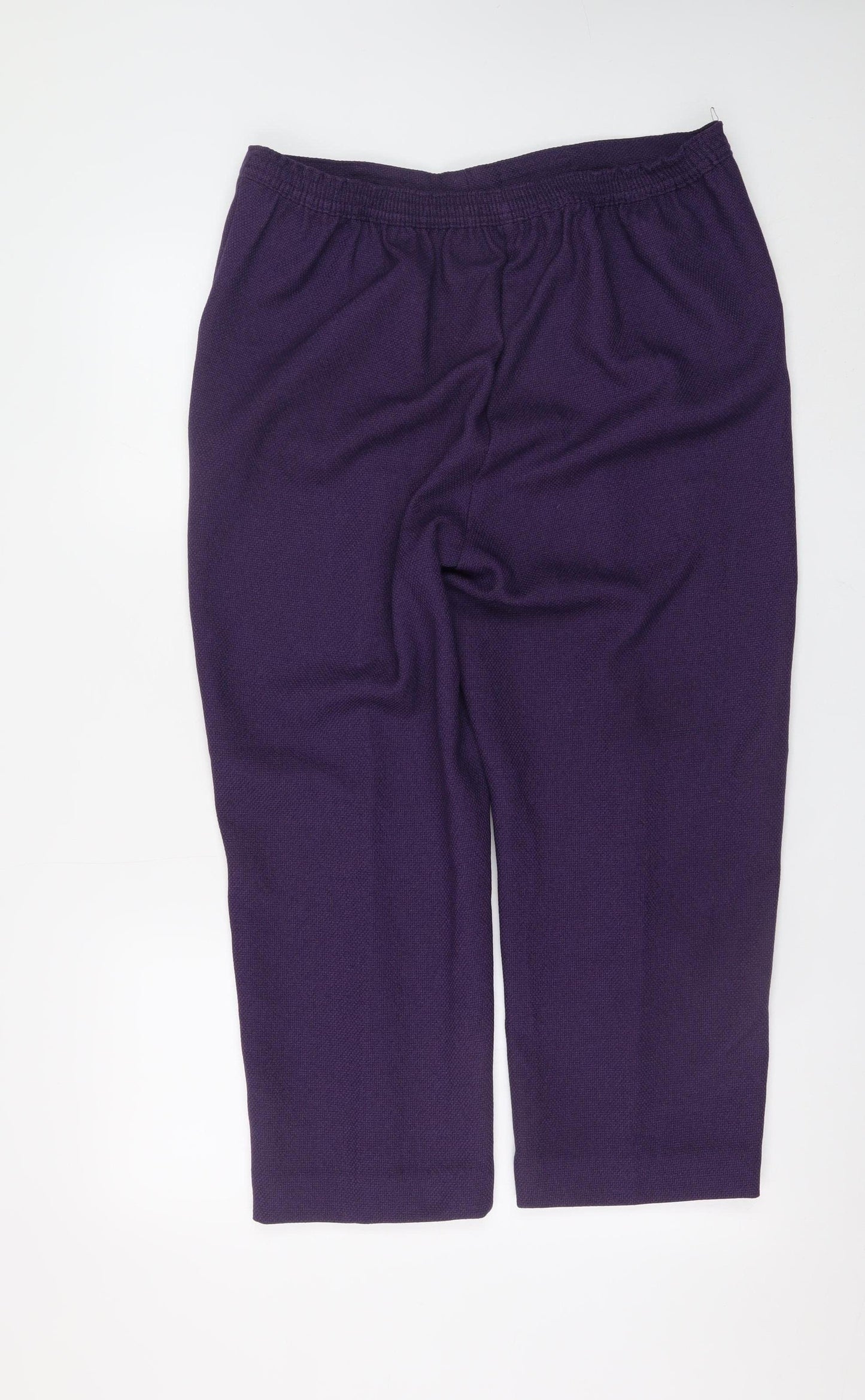 Honor Millburn Women's Purple Size 16 Straight Trousers