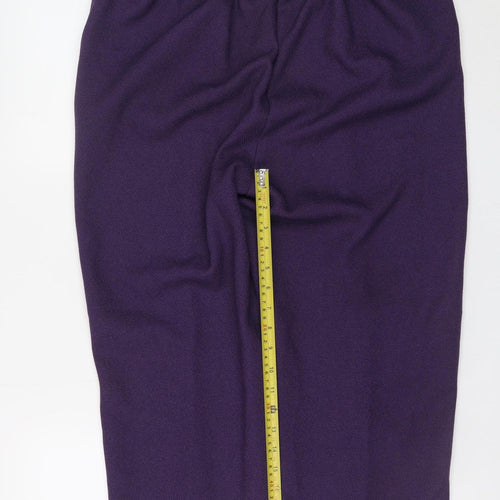 Honor Millburn Women's Purple Size 16 Straight Trousers