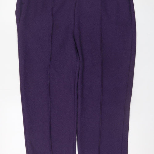 Honor Millburn Women's Purple Size 16 Straight Trousers