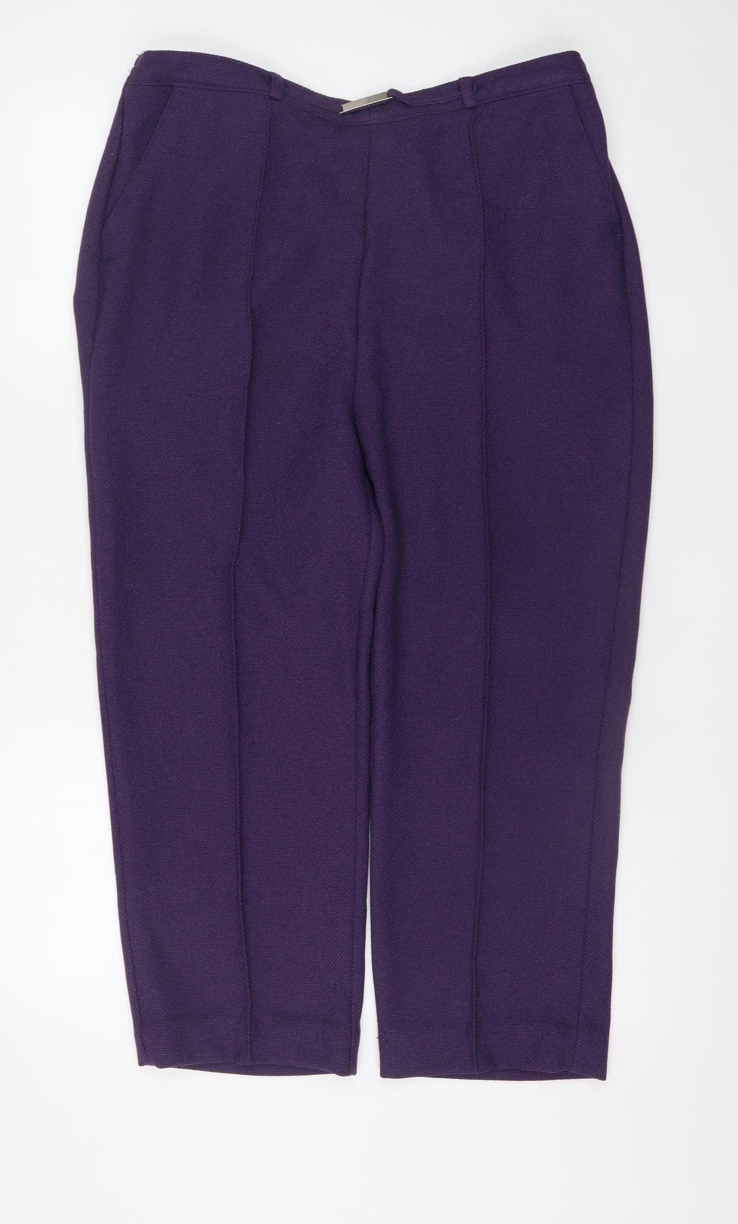 Honor Millburn Women's Purple Size 16 Straight Trousers