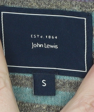 John Lewis Men's Purple Cotton Crew Neck Jumper Size S