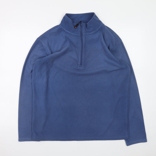 Peter Storm Men's Blue Fleece 1/4 Zip Pullover Sweatshirt M