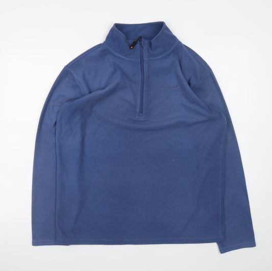 Peter Storm Men's Blue Fleece 1/4 Zip Pullover Sweatshirt M