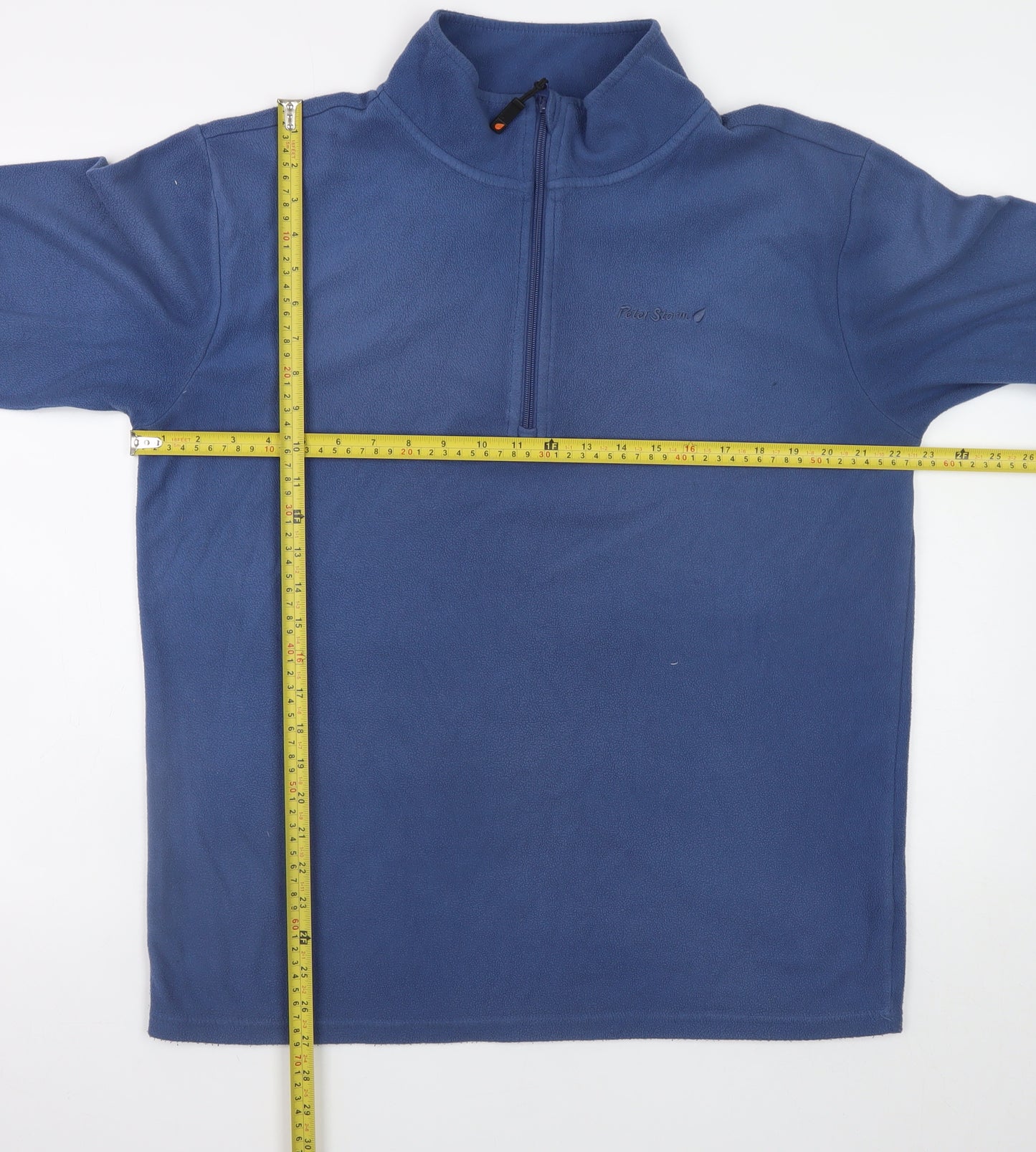 Peter Storm Men's Blue Fleece 1/4 Zip Pullover Sweatshirt M