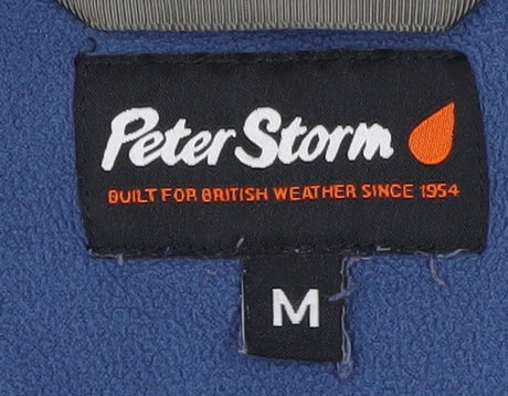 Peter Storm Men's Blue Fleece 1/4 Zip Pullover Sweatshirt M