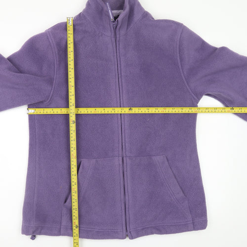 Maine New England Women's Purple Fleece Jacket Size 14