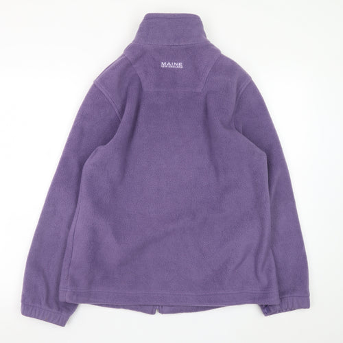 Maine New England Women's Purple Fleece Jacket Size 14