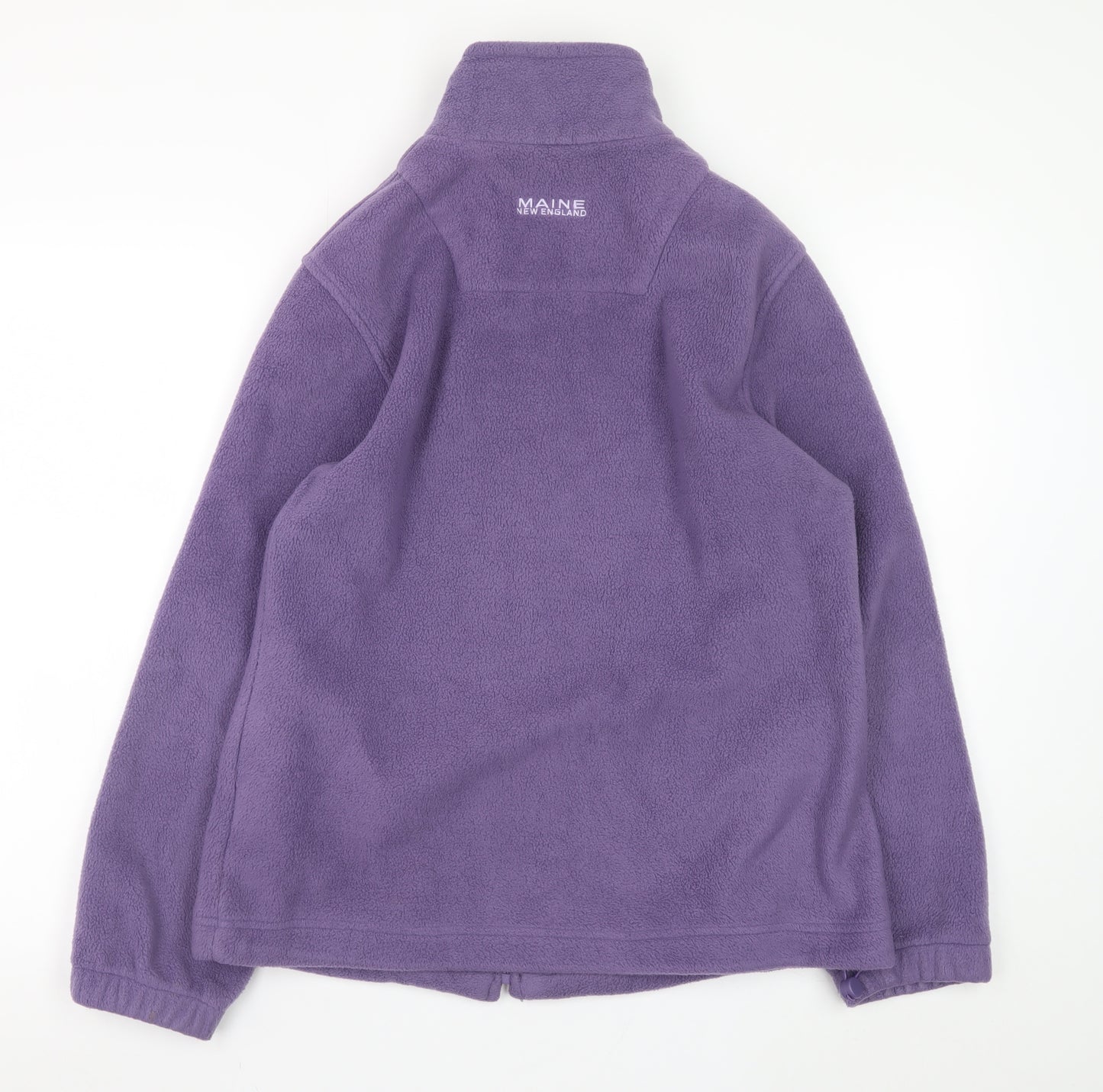 Maine New England Women's Purple Fleece Jacket Size 14