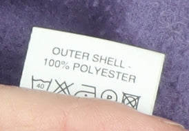 Maine New England Women's Purple Fleece Jacket Size 14