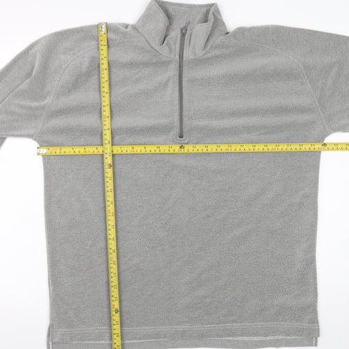 Regatta Men's Grey 1/4 Zip Fleece Sweatshirt M Outdoor Pullover