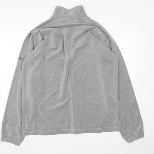 Regatta Men's Grey 1/4 Zip Fleece Sweatshirt M Outdoor Pullover