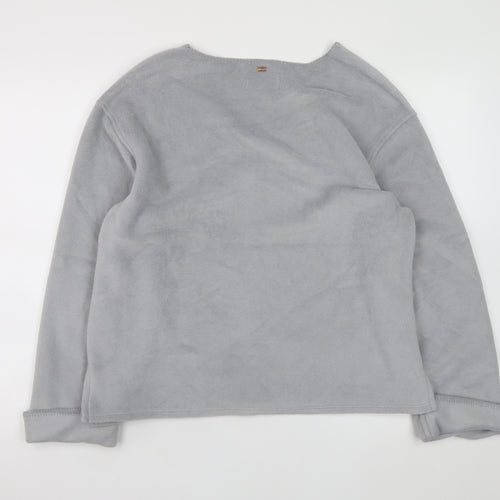 Marks and Spencer Women Grey V-Neck Pullover Sweatshirt Size M