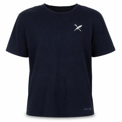 TOBEFRANK Men's Blue XL Crew Neck Sustainable Cotton T-Shirt