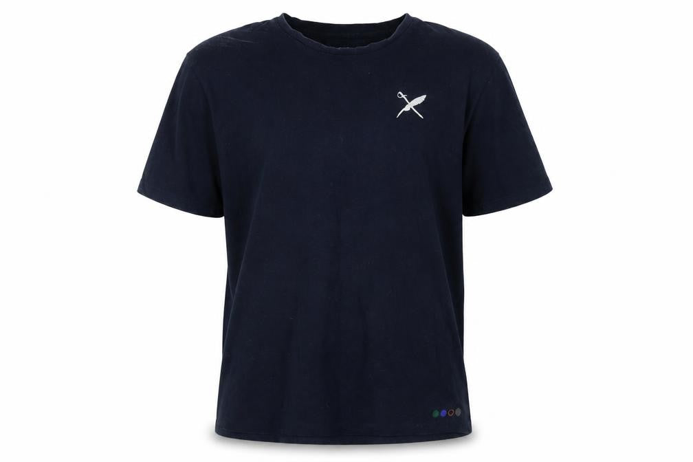 TOBEFRANK Men's Blue XL Crew Neck Sustainable Cotton T-Shirt