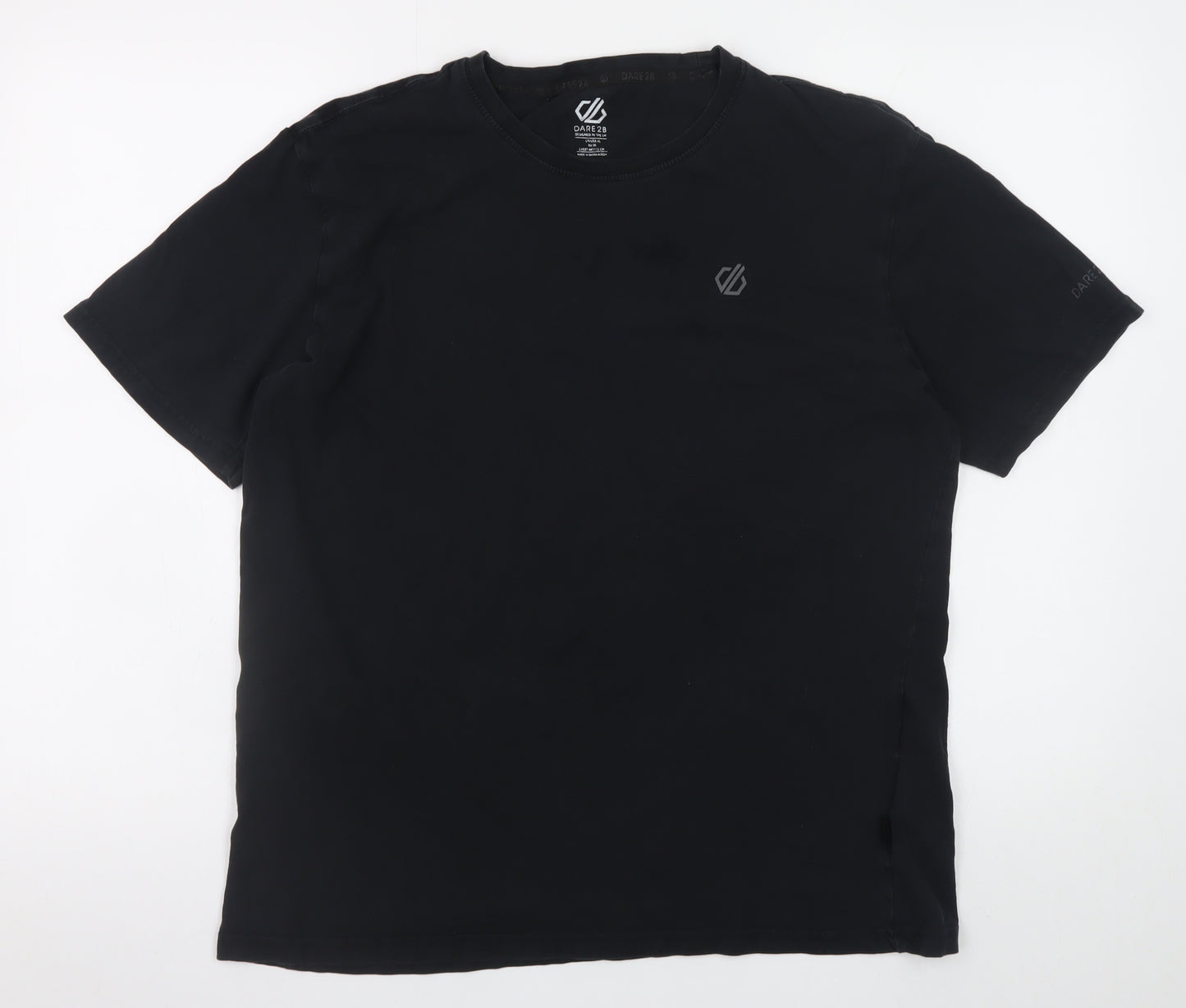 Dare 2B Men's Black XL Crew Neck Cotton Short Sleeve T-Shirt