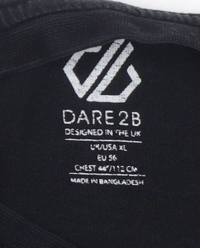 Dare 2B Men's Black XL Crew Neck Cotton Short Sleeve T-Shirt