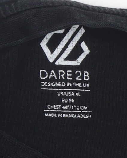 Dare 2B Men's Black XL Crew Neck Cotton Short Sleeve T-Shirt