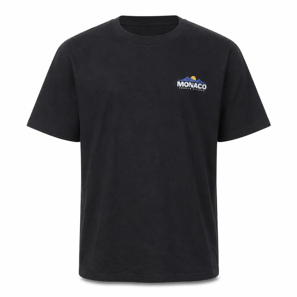 Hollister Men's Black Monaco Graphic Relaxed Fit T-Shirt Medium