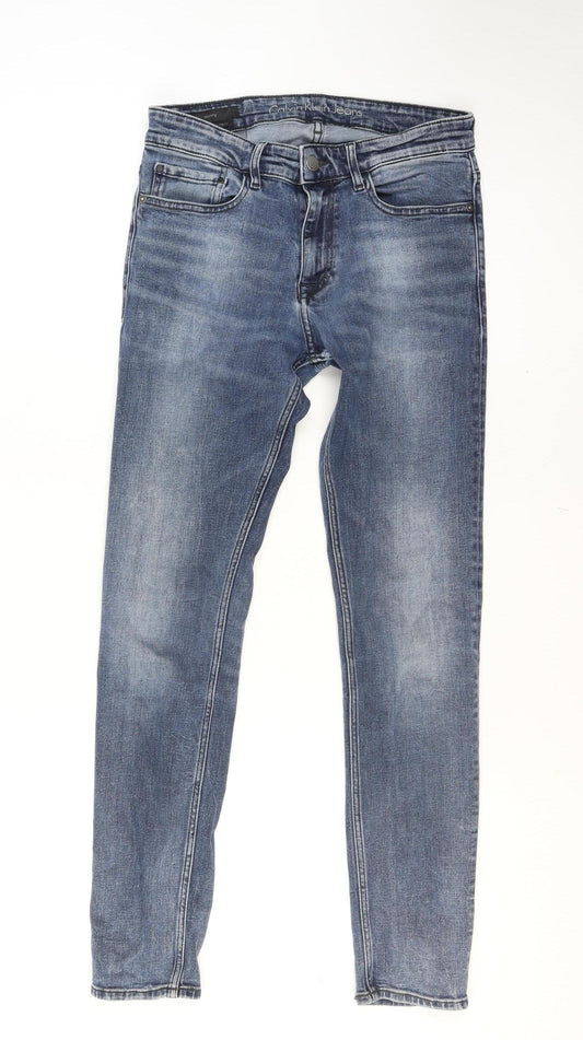 Calvin Klein Men's Blue Skinny Fit Jeans W30 L32 Denim