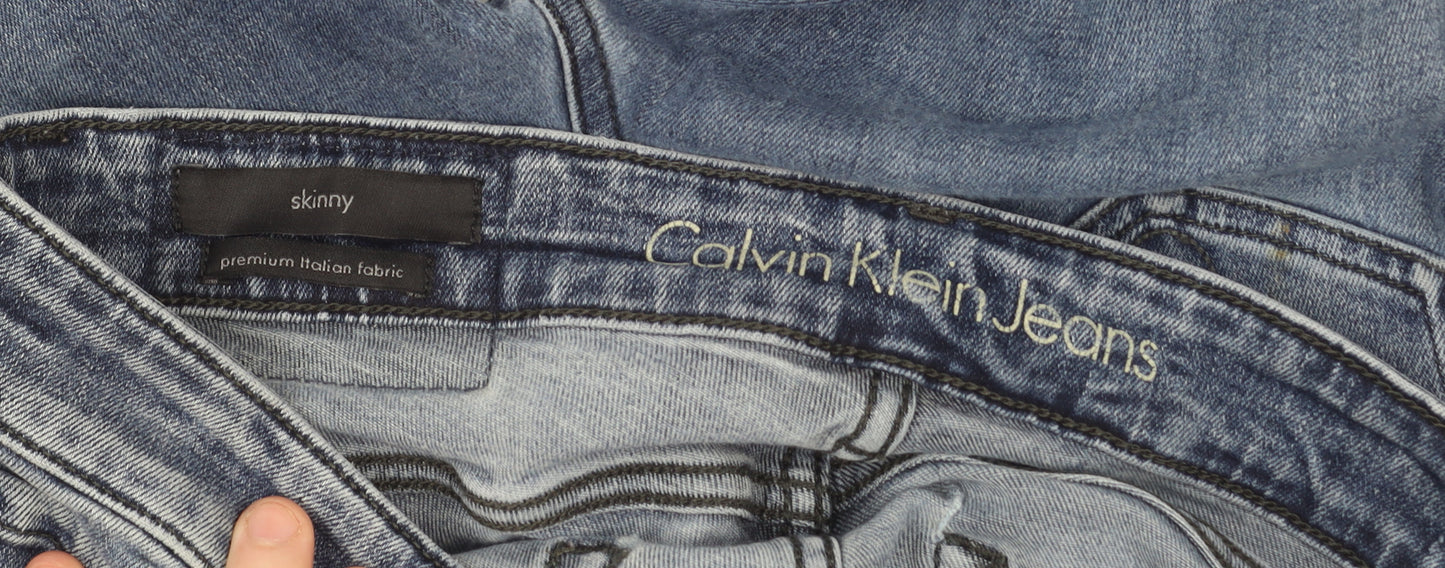 Calvin Klein Men's Blue Skinny Fit Jeans W30 L32 Denim