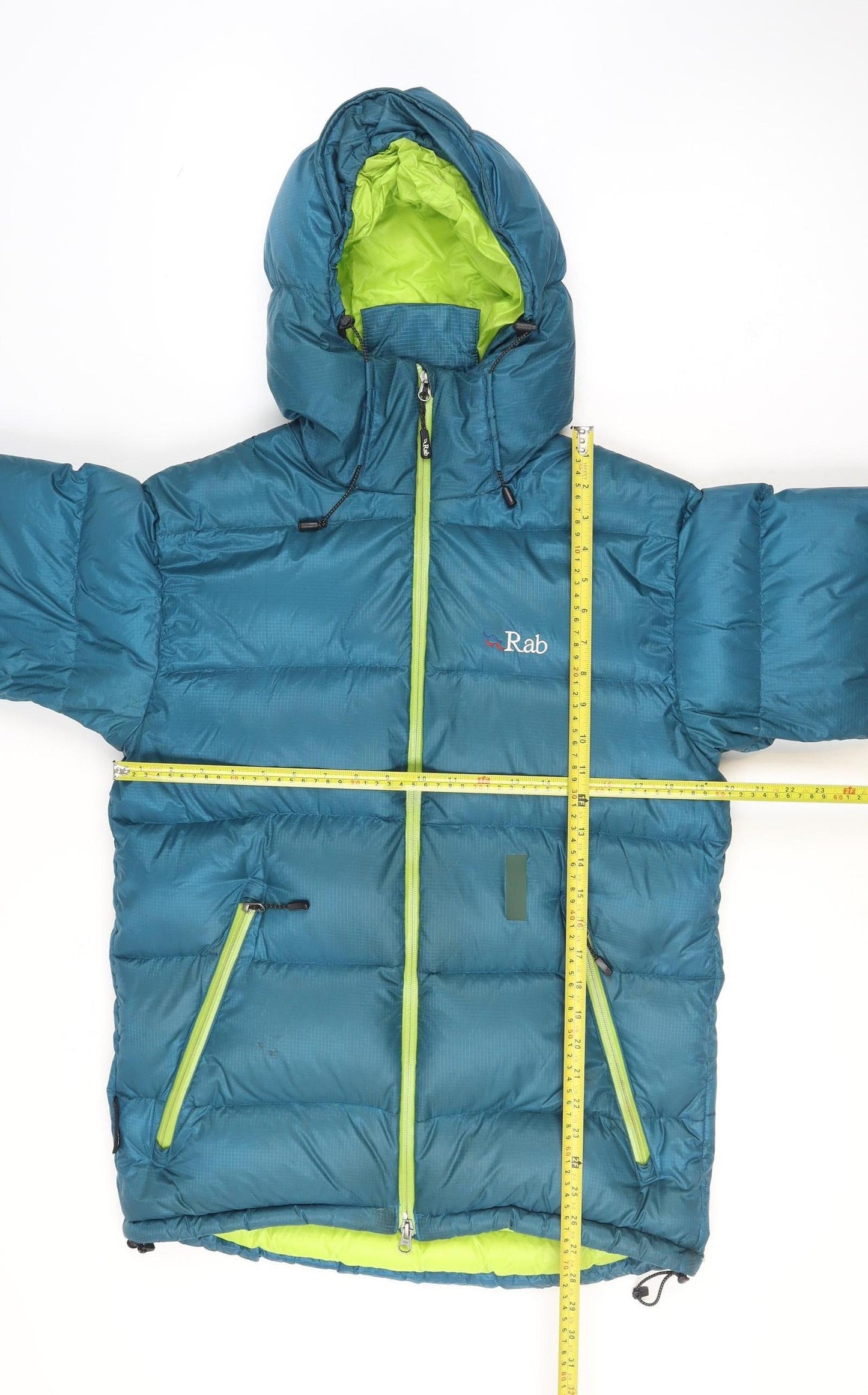 Rab Men's Blue Down Puffer Hooded Winter Jacket Size S