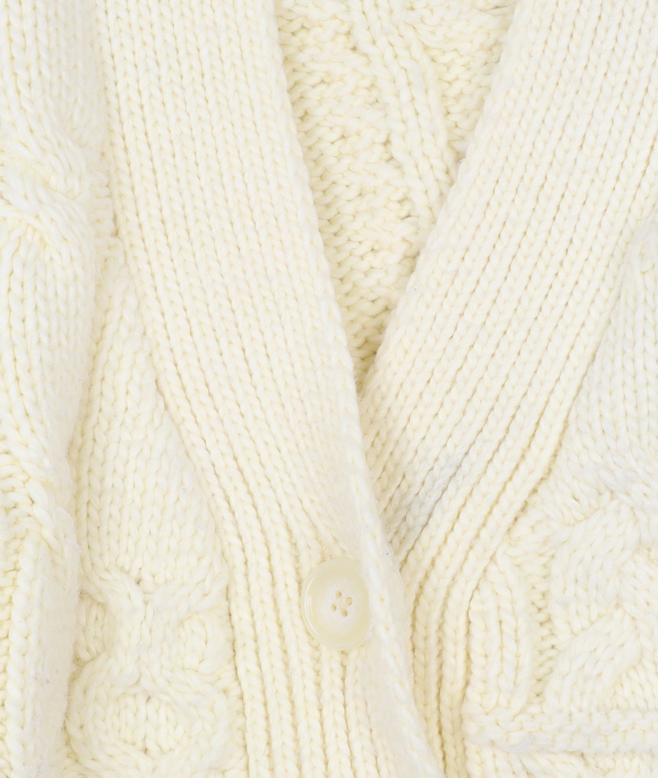 Zara Women Ivory Chunky Knit Cable Cardigan Size S