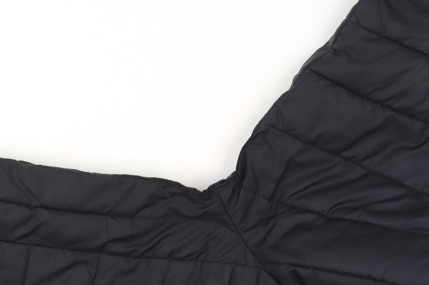 Ellesse Men's Black Puffer Jacket M Hooded Quilted Full Zip Lightweight Winter Coat
